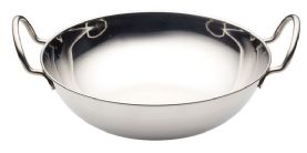 Large Stainless Steel Balti Dish